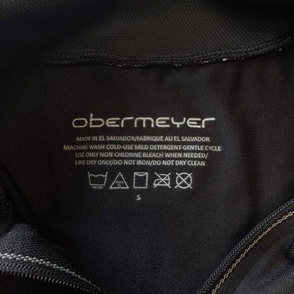 OBERMEYER Gigi Thermal Top Girls S Small Black 1/4 Zip Base Layer Top - Picture 6 of 7